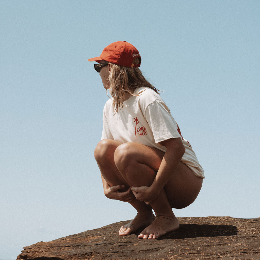 Wave Shade Relaxed Tee - Natural